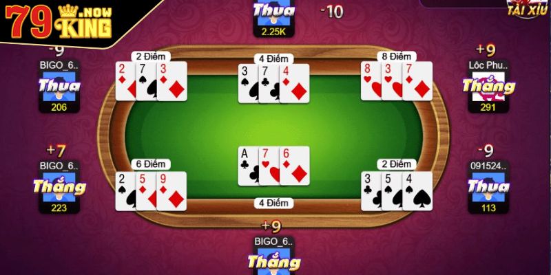 Dùng công cụ hỗ trợ chia bài 3 cây điểm cao