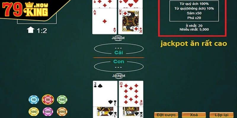 Chuẩn bị và thiết lập cược trong cách chơi bài Bửu 4 lá